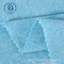 TCR snow yarn polyester cotton rayon tcr single jersey fabric for garment